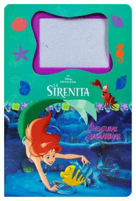 LIBRO INFANTIL CON PIZARRON MAGNETICO: PRINCESAS: LA SIRENITA: AVENTURAS SUBMARINAS