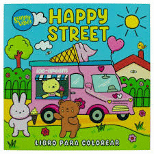 LIBRO PARA COLOREAR: SUNNY VIBES: HAPPY STREET