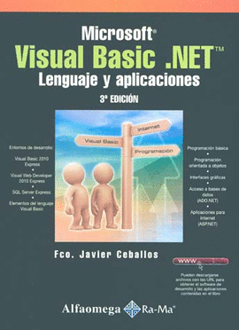 MICROSOFT VISUAL BASIC NET LENGUAJE Y APLICAICONES