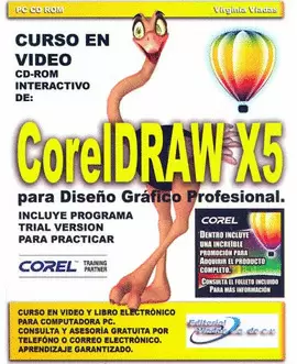 CURSO INTERACTIVO EN CD ROM DE COREL DRAW X5 C/2 CDS