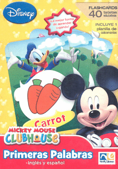 FLASHCARDS PRIMERAS PALABRAS MICKEY MOUSE CLUB HOUSE 40 TARJETAS