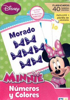 MINNIE NÚMEROS Y COLORES 40 FLASHCARDS