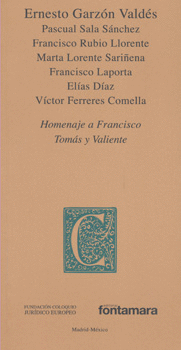 HOMENAJE A FRANCISCO TOMAS Y VALIENTE