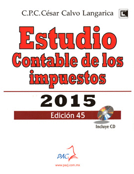 ESTUDIO CONTABLE DE LOS IMPUESTOS 2015