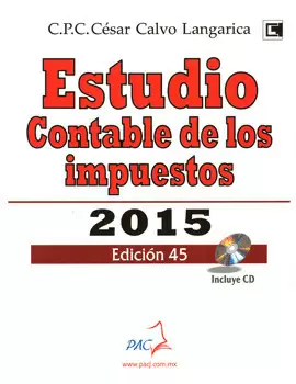 ESTUDIO CONTABLE DE LOS IMPUESTOS 2015
