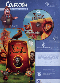 FÁBULAS Y CUENTOS  LIBRO INTERACTIVO C/EJERCICIOS MAGICOS Y CD ROM