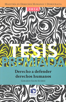 DERECHO A DEFENDER DERECHOS HUMANOS