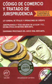 CÓDIGO DE COMERCIO Y TRATADO DE JURISPRUDENCIA 2015 C/CD