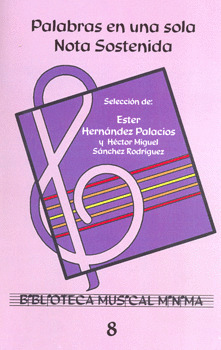 PALABRAS EN UNA SOLA NOTA SOSTENIDA
