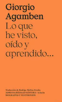 LO QUE HE VISTO, OÍDO Y APRENDIDO