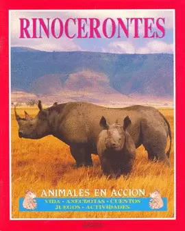 RINOCERONTES ANIMALES EN ACCION