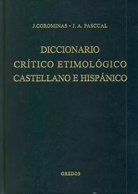 DICCIONARIO CRITICO ETIMOLOGICO CASTELLANO E HISPANICO 4