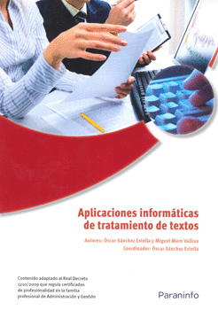 APLICACIONES INFORMATICAS DE TRATAMIENTO DE TEXTOS