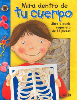 MIRA DENTRO DE TU CUERPO LIBRO Y PUZLE ESQUELETO C/17 PZAS