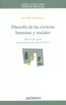 FILOSOFIA DE LAS CIENCIAS HUMANAS Y SOCIALES