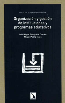 ORGANIZACION Y GESTION DE INSTITUCIONES Y PROGRAMAS