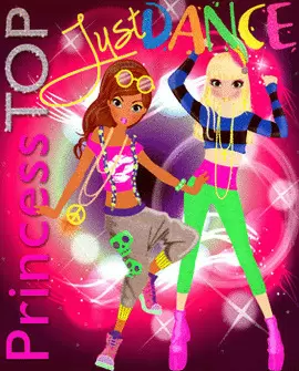 PRINCESS TOP JUST DANCE MORADO