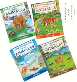 LIBRO PANORAMICO DE LOS ANIMALES C/PEGATINAS