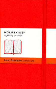 MOLESKINE LEGENDARY NOTEBOOKS RED RULED NOTEBOOK CARNET LIGNE