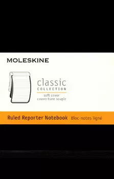 MOLESKINE SOFT COVER LEGENDARY NOTEBOOKS RULED REPORTER NOTEBOOK