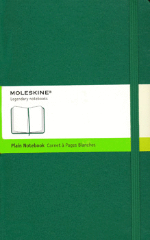 CUADERNO COLORES GRANDE VERDE INTERIOR BLANCO