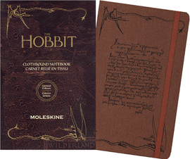 LIBRETA EDICIÓN ESPECIAL HOBBIT GRANDE INTERIOR RAYAS PASTA DURA