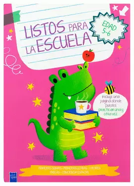 LIBRO INFANTIL DE ACTIVIDADES: LISTOS PARA LA ESCUELA: EDAD 5-6 - COCODRILO