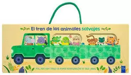 LIBRO PARA BEBES: EL TREN DE LOS ANIMALES SALVAJES
