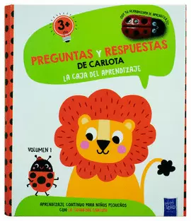 LIBRO INFANTIL PREGUNTAS Y RESPUESTAS DE CARLOTA: LEON 3 AÑOS