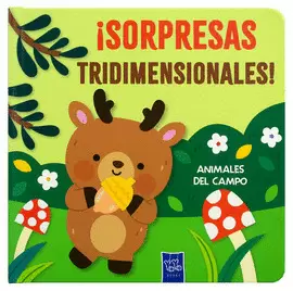 LIBRO INFANTIL POP-UP: ¡SORPRESAS TRIDIMENSIONALES!: ANIMALES DEL CAMPO