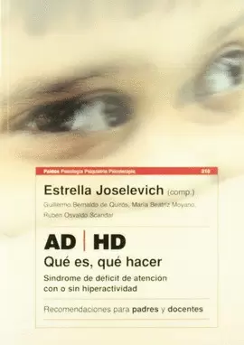 AD/HD SINDROME DE DEFICIT DE ATENCION CON O SIN HIPERACTIVIDAD