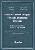 REFORMAS SOBRE CHEQUES Y CUENTA CORRIENTE BANCARIA