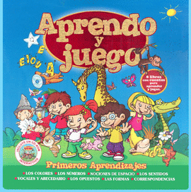 APRENDO Y JUEGO PRIMEROS APRENDIZAJES CON CD Y 8 LIBROS