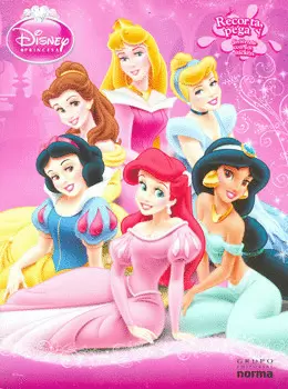 DISNEY PRINCESA RECORTA Y PEGA C/STICKERS