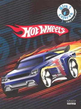 HOT WHEELS MIRA Y COLOREA LIBRO PARA COLGAR