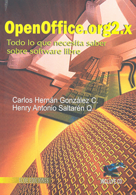 OPENOFFICE ORG2 X TODO LO QUE NECESITA SABER