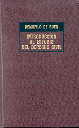 INTRODUCCION AL ESTUDIO DEL DERECHO CIVIL