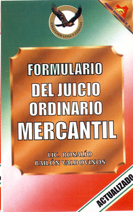FORMULARIO DEL JUCIO ORDINARIO MERCANTIL