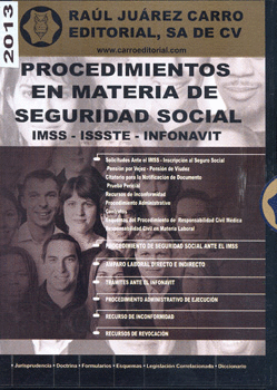 PROCEDIMIENTOS EN MATERIA DE SEGURIDAD SOCIAL 2013