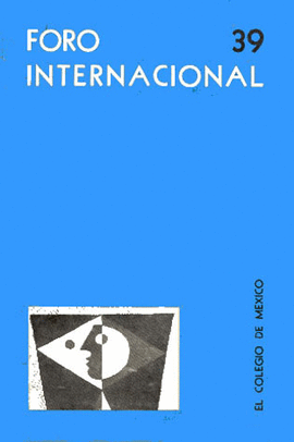 FORO INTERNACIONAL 39 ENE-MAR 1970