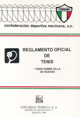 REGLAMENTO OFICIAL DE TENIS