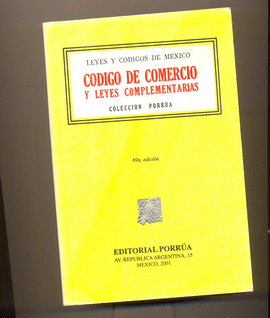 CODIGO DE COMERCIO Y LEYES COMPLEMENTARIAS 2001