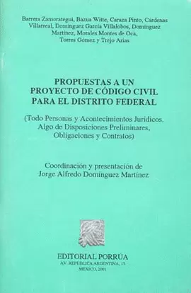 PROPUESTA AUN PROYECTO DE CODIGO CIVIL