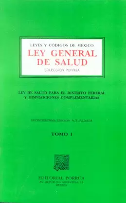 LEY GENERAL DE SALUD 2002 TOMO I Y II