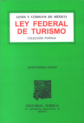 LEY FEDERAL DE TURISMO