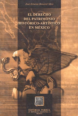 DERECHO DEL PATRIMONIO HISTORICO-ARTISTICO