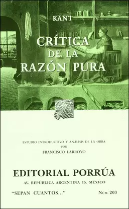 CRITICA DE LA RAZON PURA