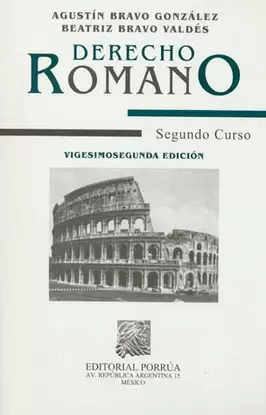 DERECHO ROMANO SEGUNDO CURSO