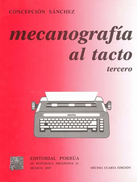 MECANOGRAFIA AL TACTO TERCERO SECUNDARIA