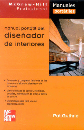 MANUAL PORTATIL DEL DISEÑADOR DE INTERIORES